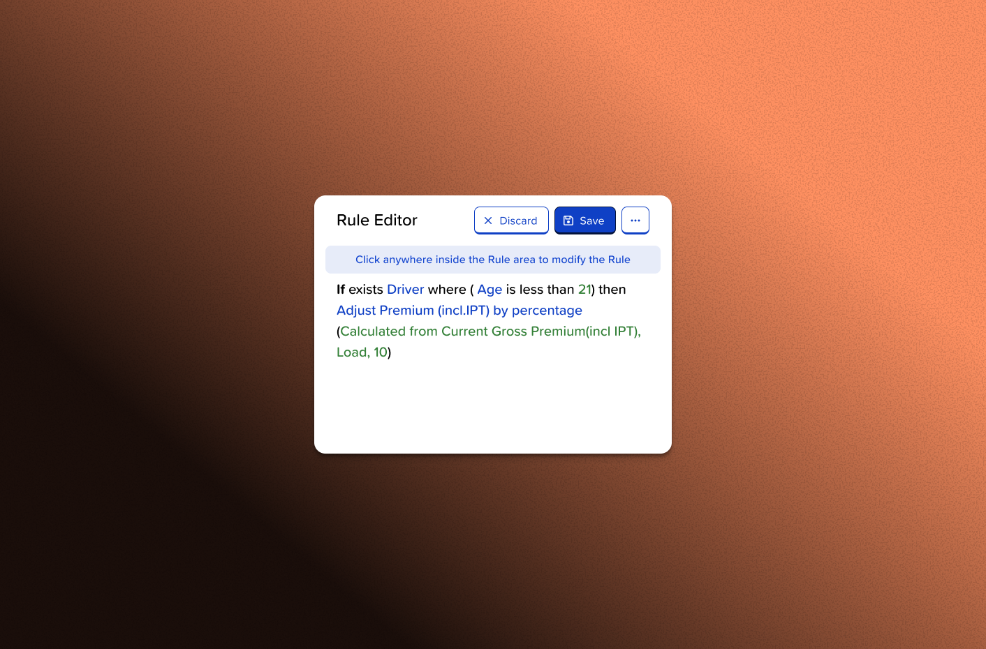 Dynamic Pricing Tool interface